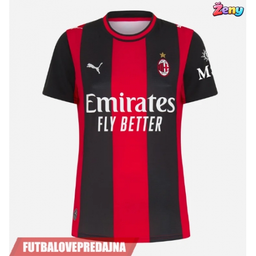 Lacne Ženy Futbalové dres AC Milan Ardon Jashari #30 2026-27 Krátky Rukáv - Domáci